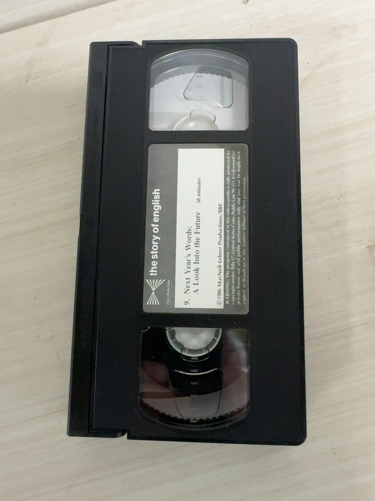 The Story of English - Program 9: Next Year's Words (VHS, 1986) PBS Very Good
