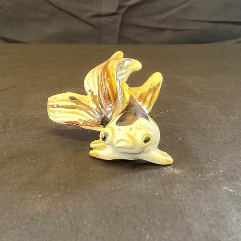 Vintage Goldfish Figurine Keramik