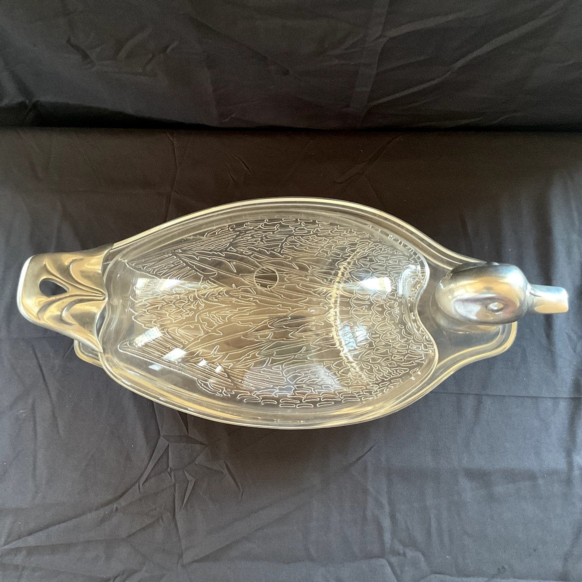 Arthur Court Grainware Lucite Duck Dish
