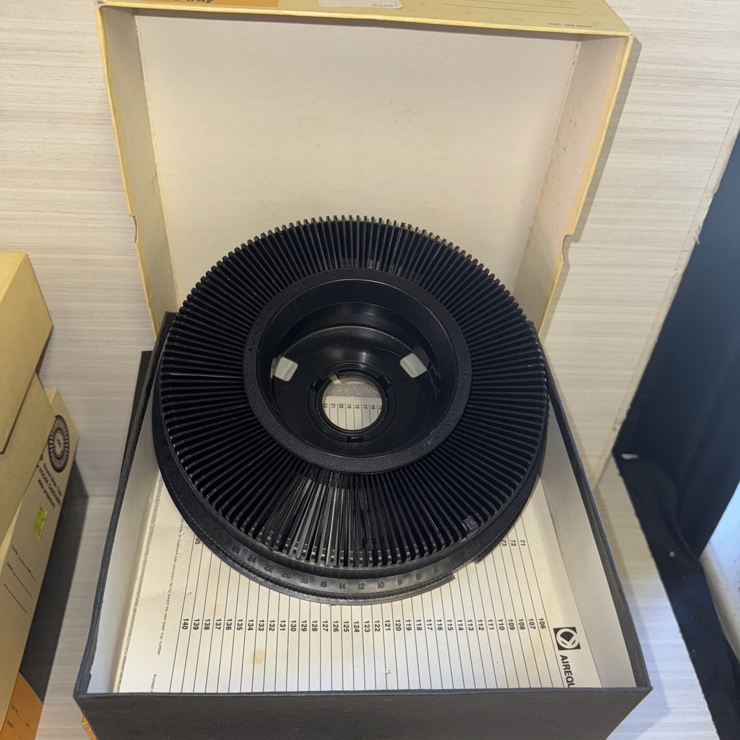 Lot Of 7 Kodak Carousel Transvue 140 And 1 Kmart 140 Slide Trays W/ Box