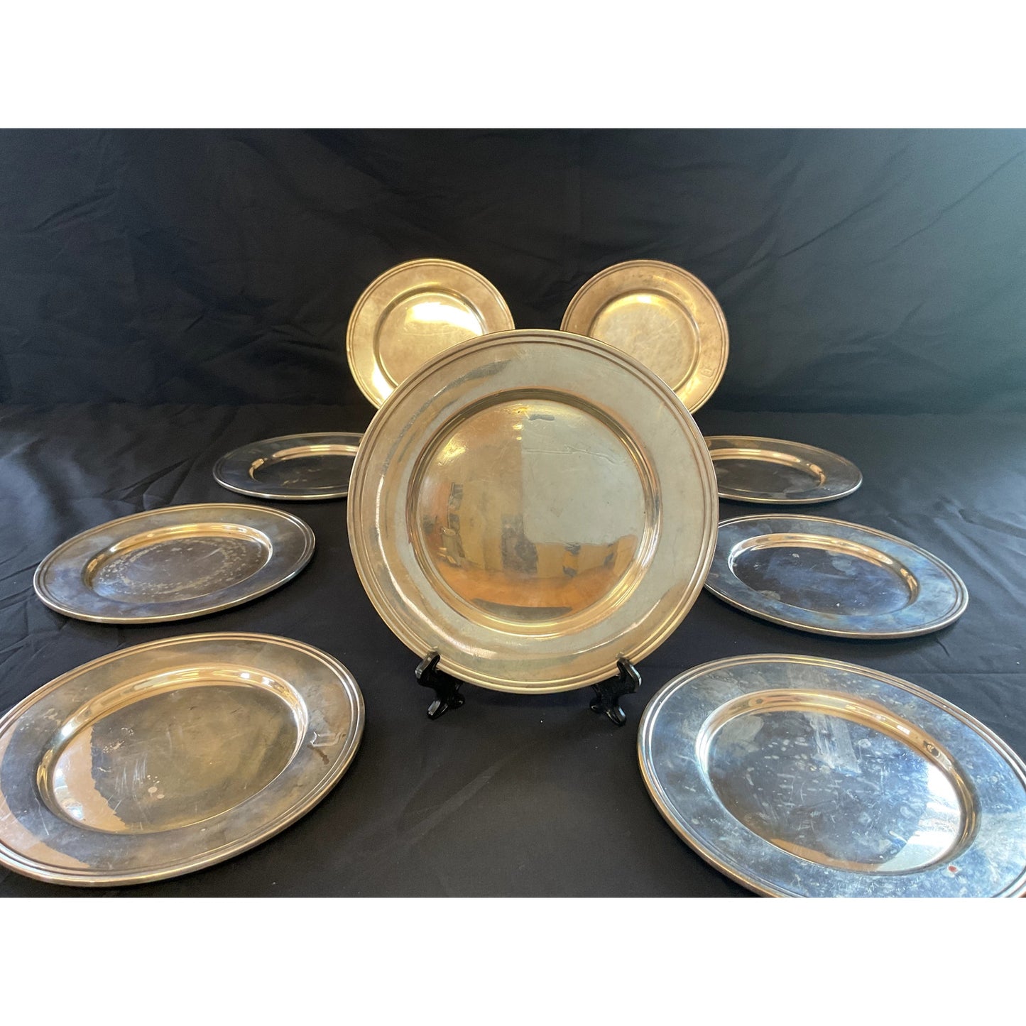 Alvin Sterling Silver Bread and Butter Plates - Set of 11