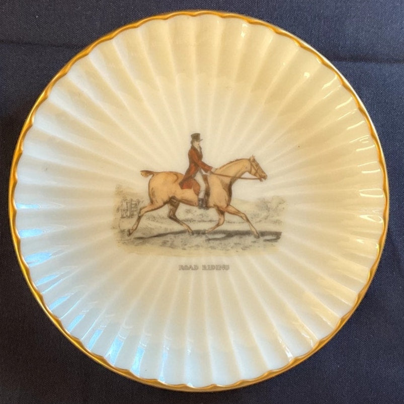 Vintage Lenox English Bone China Equestrian Plates - Set of 4