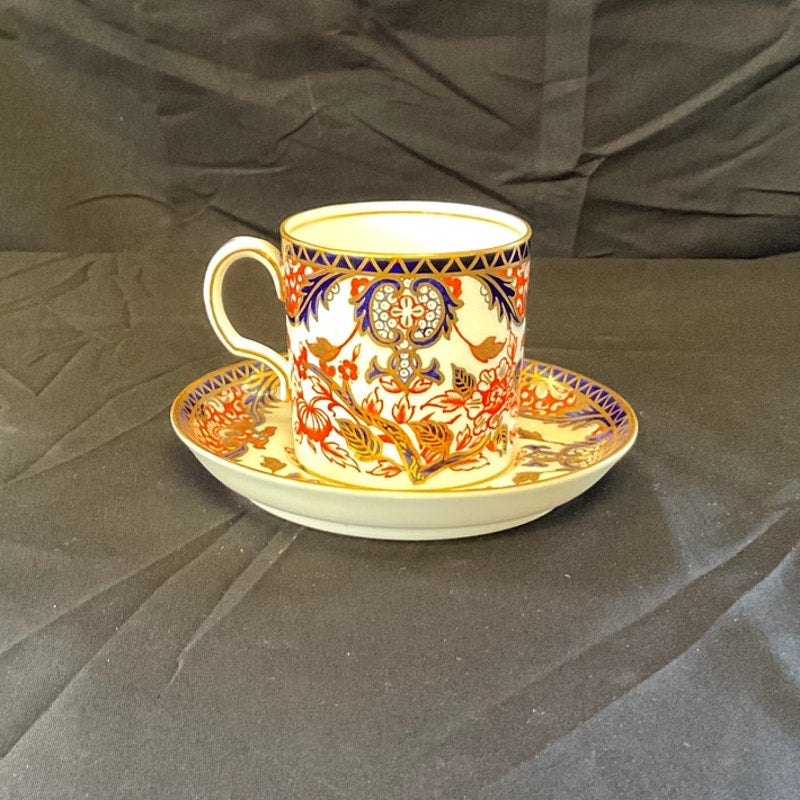 Royal Crown Derby Pattern Imari Kings #383 Tea cup & Saucer circa 1940