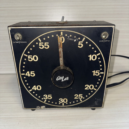 GraLab Darkroom Timer Model 300 VTG Glow-in-Dark USA Made Tested Working