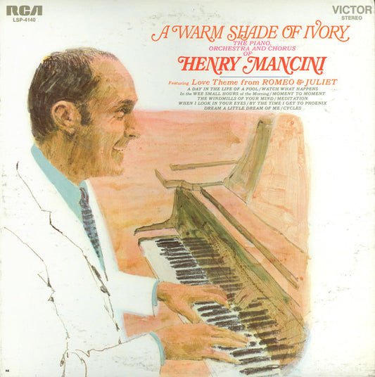Henry Mancini And His Orchestra And Chorus : A Warm Shade Of Ivory (LP,Album,Repress,Stereo)