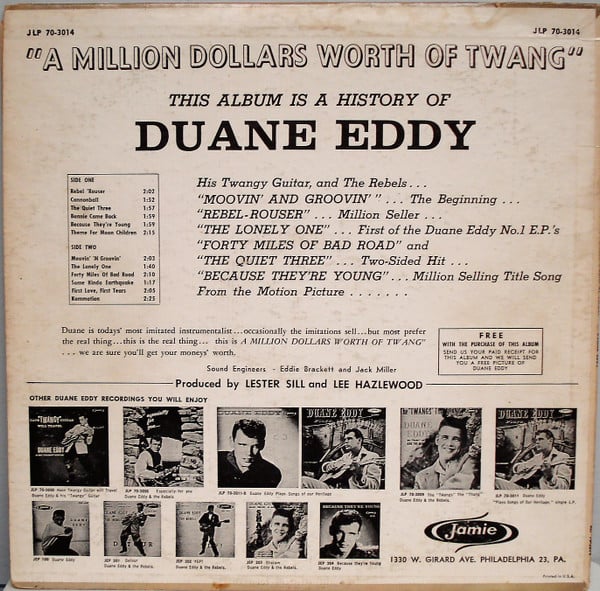 Duane Eddy And The Rebels : $1,000,000.00 Worth Of Twang (LP,Album,Mono)