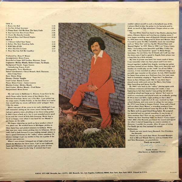 Freddy Fender (2) : Before The Next Teardrop Falls (LP,Album,Club Edition,Stereo)