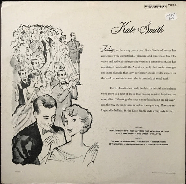Kate Smith (2) : Kate Smith (LP,Album,Reissue,Mono)