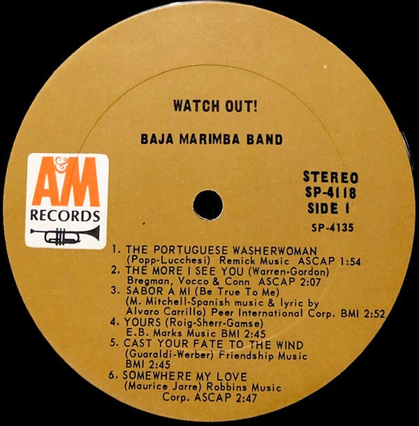 Baja Marimba Band : Watch Out! (LP,Album,Stereo)