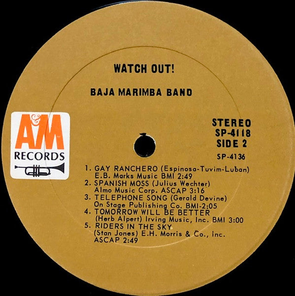 Baja Marimba Band : Watch Out! (LP,Album,Stereo)