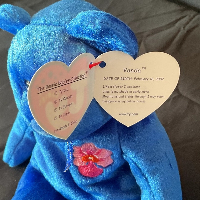 Vintage TY Beanie Baby - "Vanda," 2002