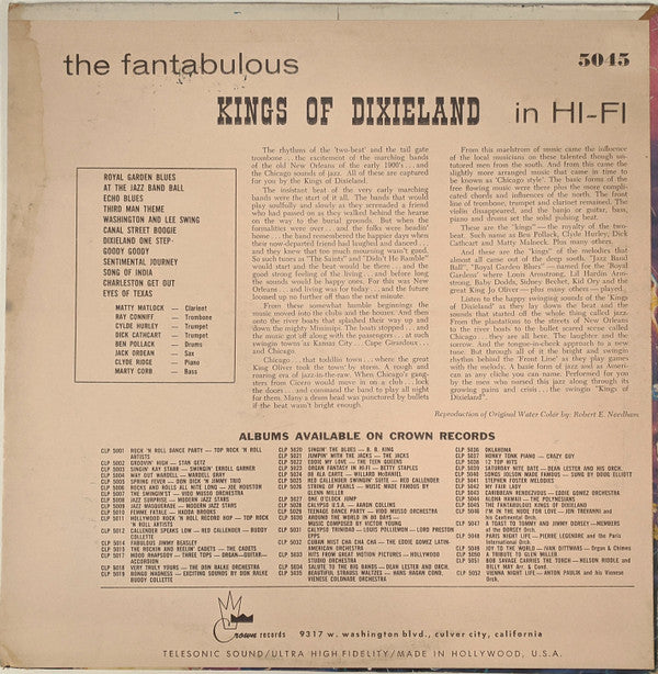 Kings Of Dixieland : The Fantabulous Kings Of Dixieland (LP,Album)