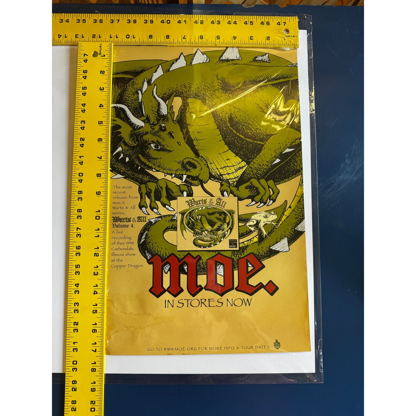 17.5" X 11"-Moe-Moe Down Festival-08-31-01-Turin, NY-Album Promo Poster