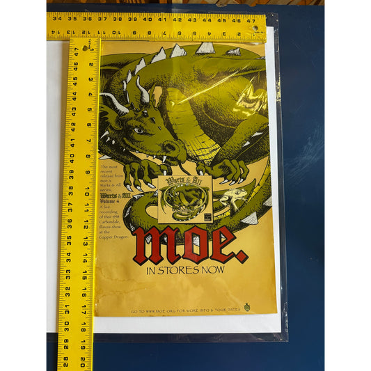 17.5" X 11"-Moe-Moe Down Festival-08-31-01-Turin, NY-Album Promo Poster