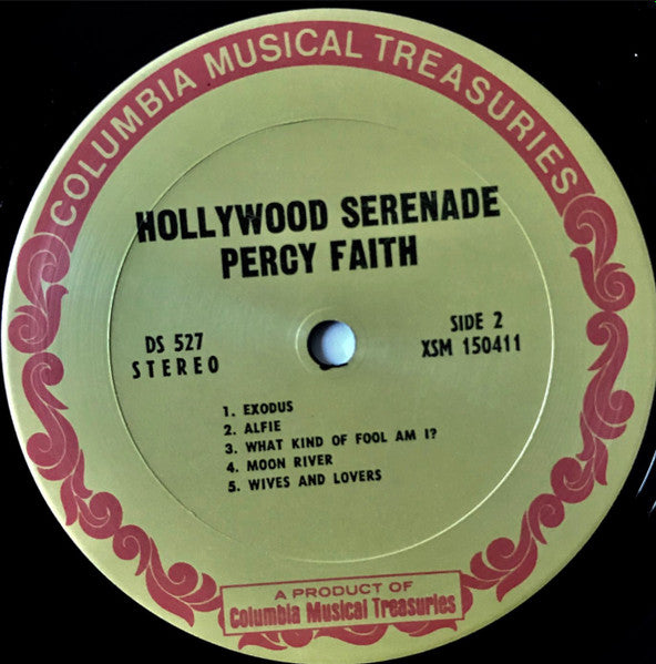 Percy Faith & His Orchestra : Hollywood Serenade (LP,Compilation)