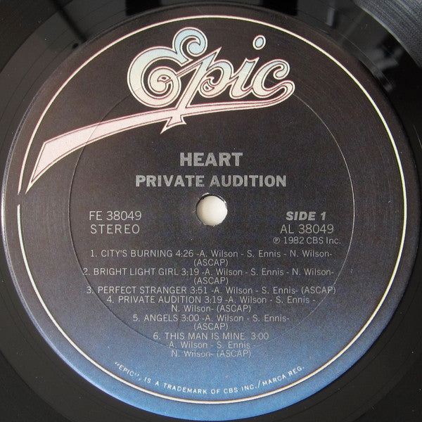 Heart : Private Audition (LP,Album)