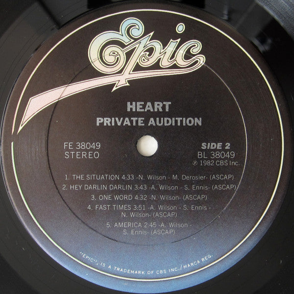 Heart : Private Audition (LP,Album)
