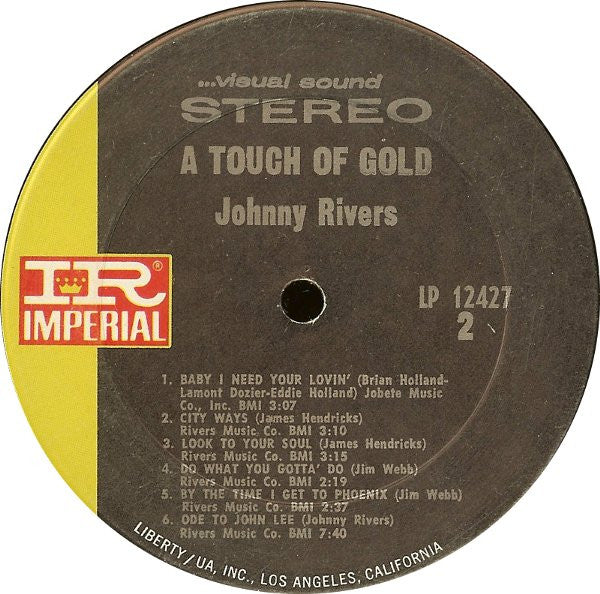 Johnny Rivers : A Touch Of Gold (LP,Compilation,Repress)
