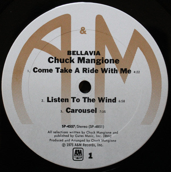 Chuck Mangione : Bellavia (LP,Album)
