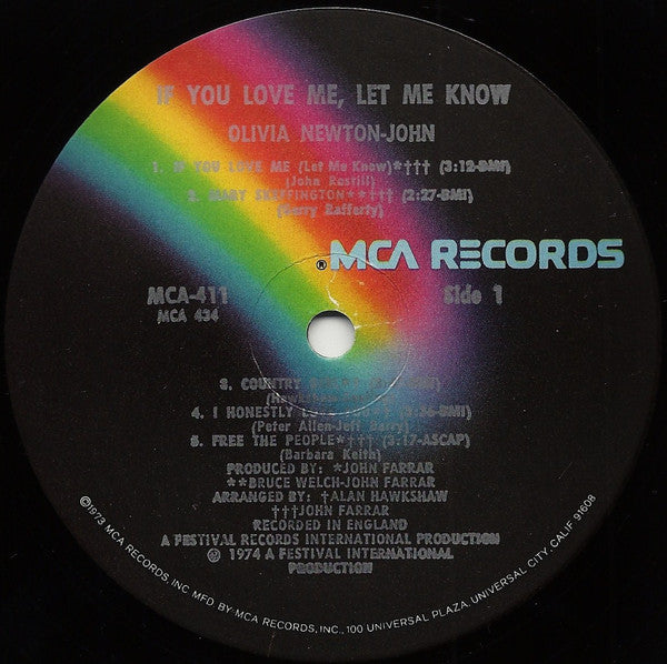 Olivia Newton-John : If You Love Me, Let Me Know (LP,Album,Stereo)