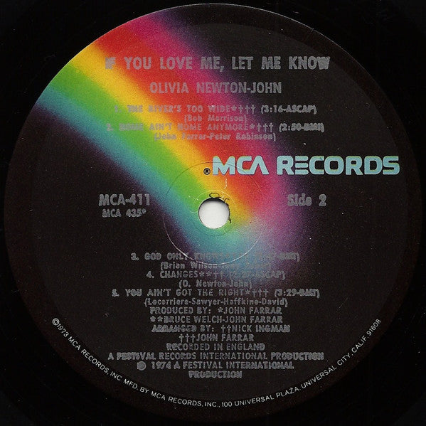 Olivia Newton-John : If You Love Me, Let Me Know (LP,Album,Stereo)