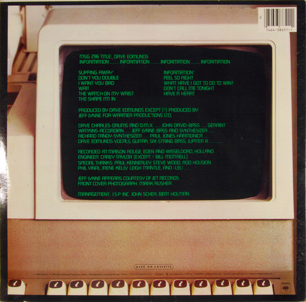 Dave Edmunds : Information (LP,Album)