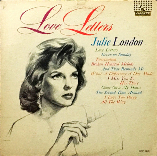 Julie London : Love Letters (LP,Album,Mono)