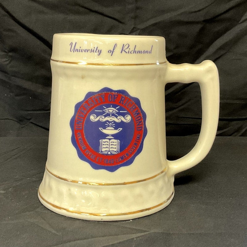 University of Richmond Gold Rimmed Beer Stein