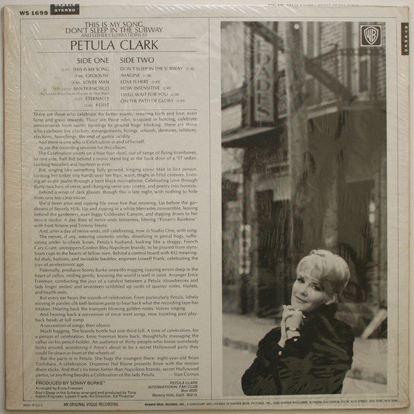 Petula Clark : These Are My Songs (LP,Album,Stereo)