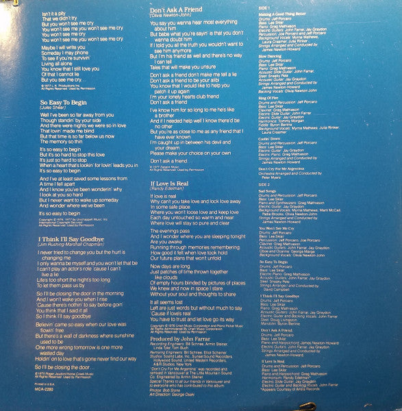 Olivia Newton-John : Making A Good Thing Better (LP,Album,Reissue)