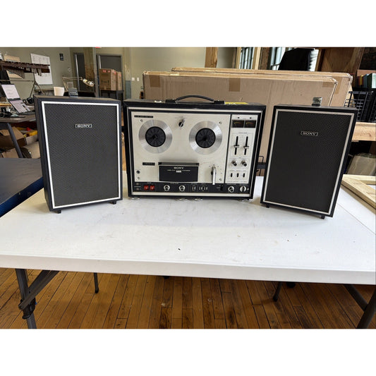 Sony TC‑353 Reel to Reel Tape Player Recorder No Power Cord Untested for Repairtion Candidate