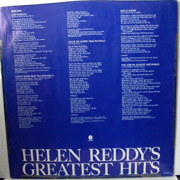 Helen Reddy : Helen Reddy's Greatest Hits (LP,Compilation)