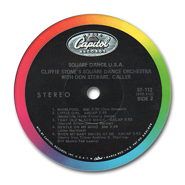 Don Stewart (12) With Cliffie Stone's Music : Square Dance U.S.A. (LP,Album,Stereo)