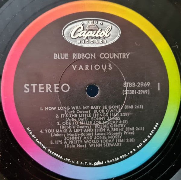 Various : Blue Ribbon Country! (LP,Compilation,Stereo)