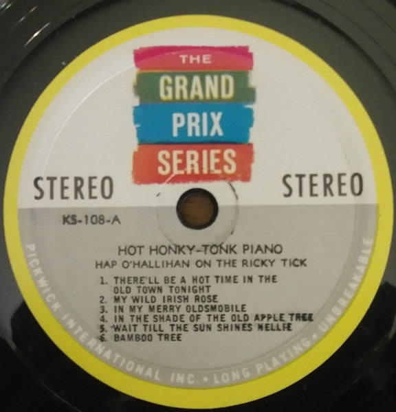 Happy O'Hallihan : Hot Honky-Tonk Piano (LP,Stereo)