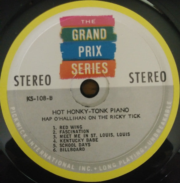 Happy O'Hallihan : Hot Honky-Tonk Piano (LP,Stereo)