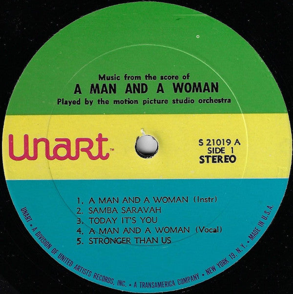 The Motion Picture Studio Orchestra : Music From The Score Of A Man And A Woman (LP,Album,Stereo)