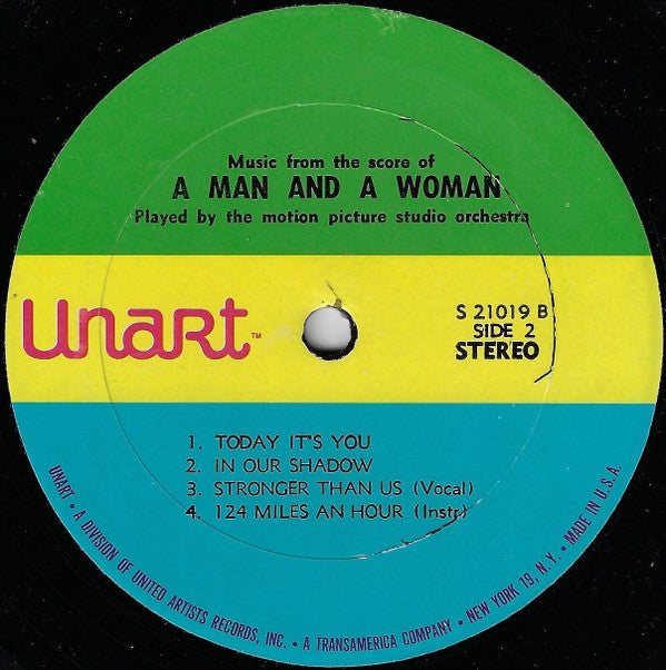 The Motion Picture Studio Orchestra : Music From The Score Of A Man And A Woman (LP,Album,Stereo)