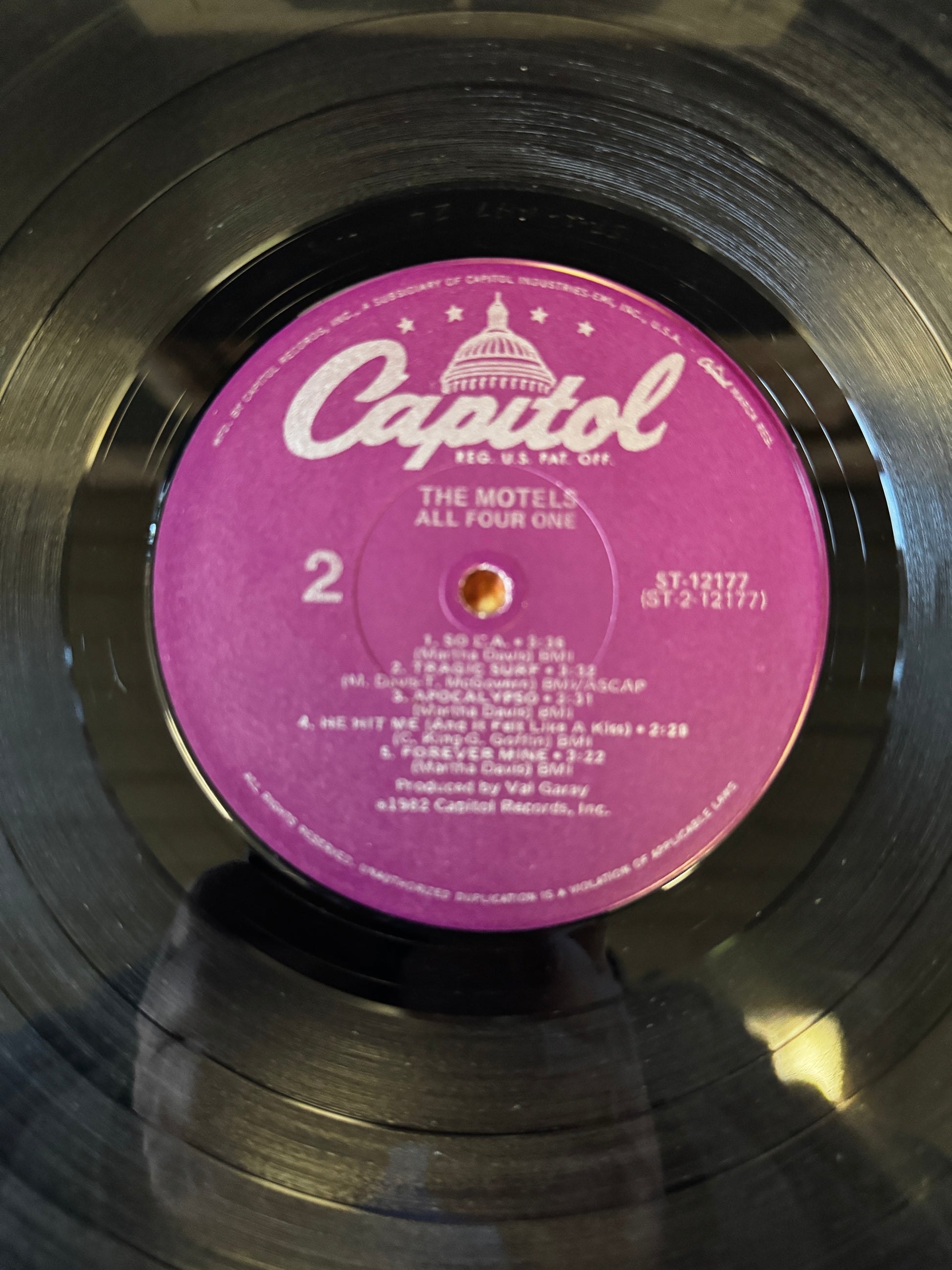 The Motels : All Four One (LP,Album,Limited Edition,Promo,Stereo)