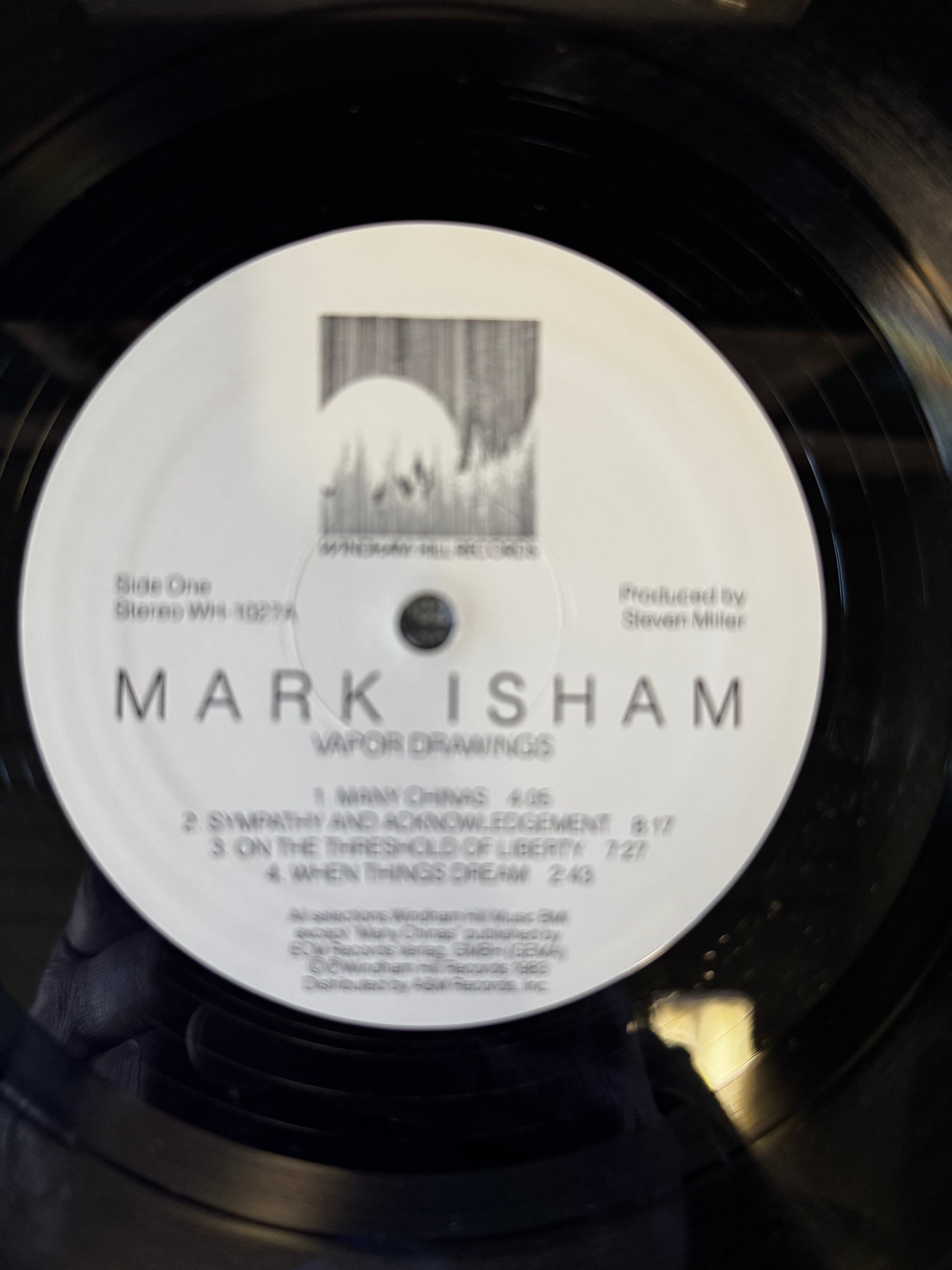 Mark Isham : Vapor Drawings (LP,Album,Stereo)