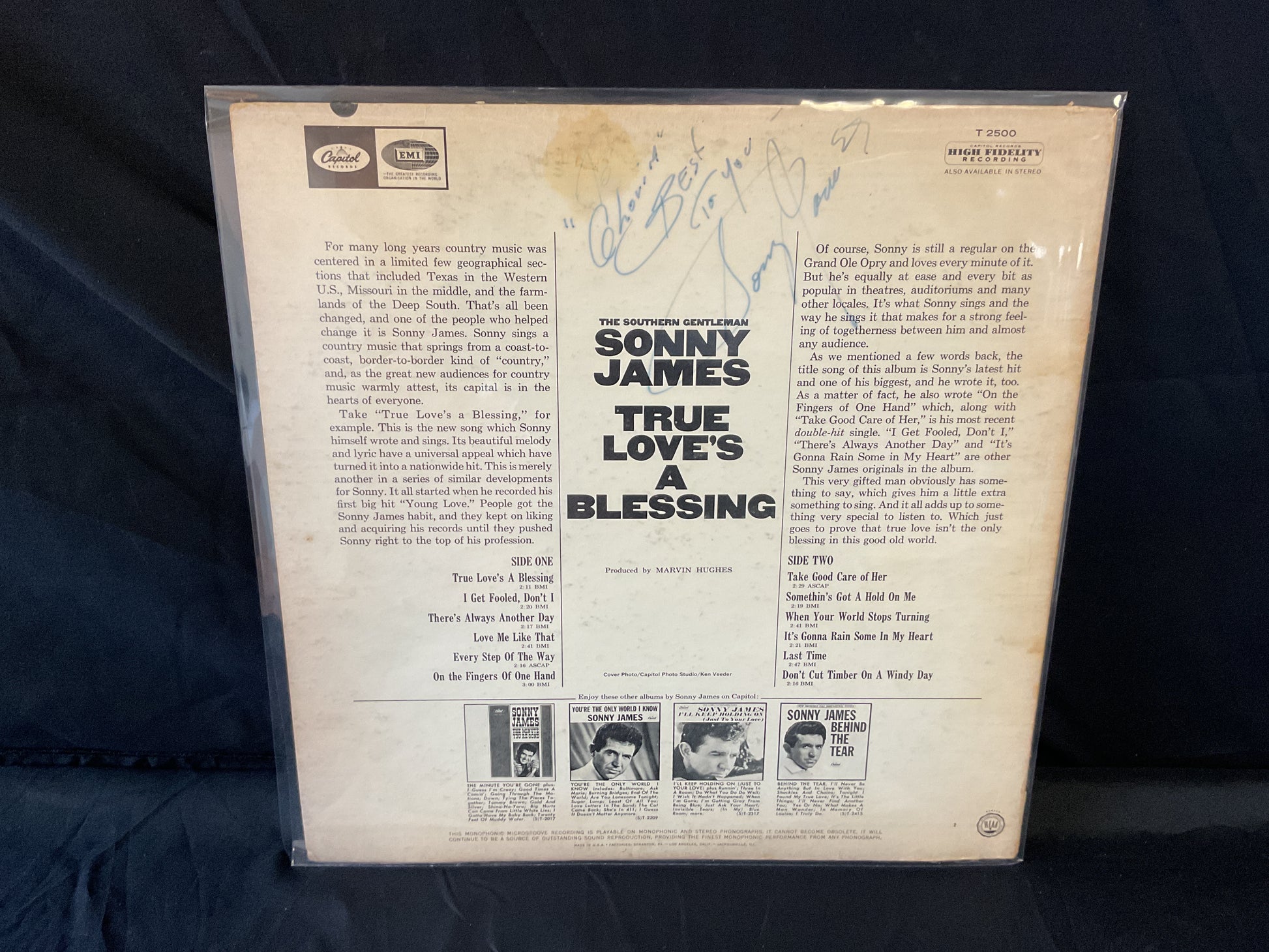 Sonny James : True Love's A Blessing (LP,Album,Mono)