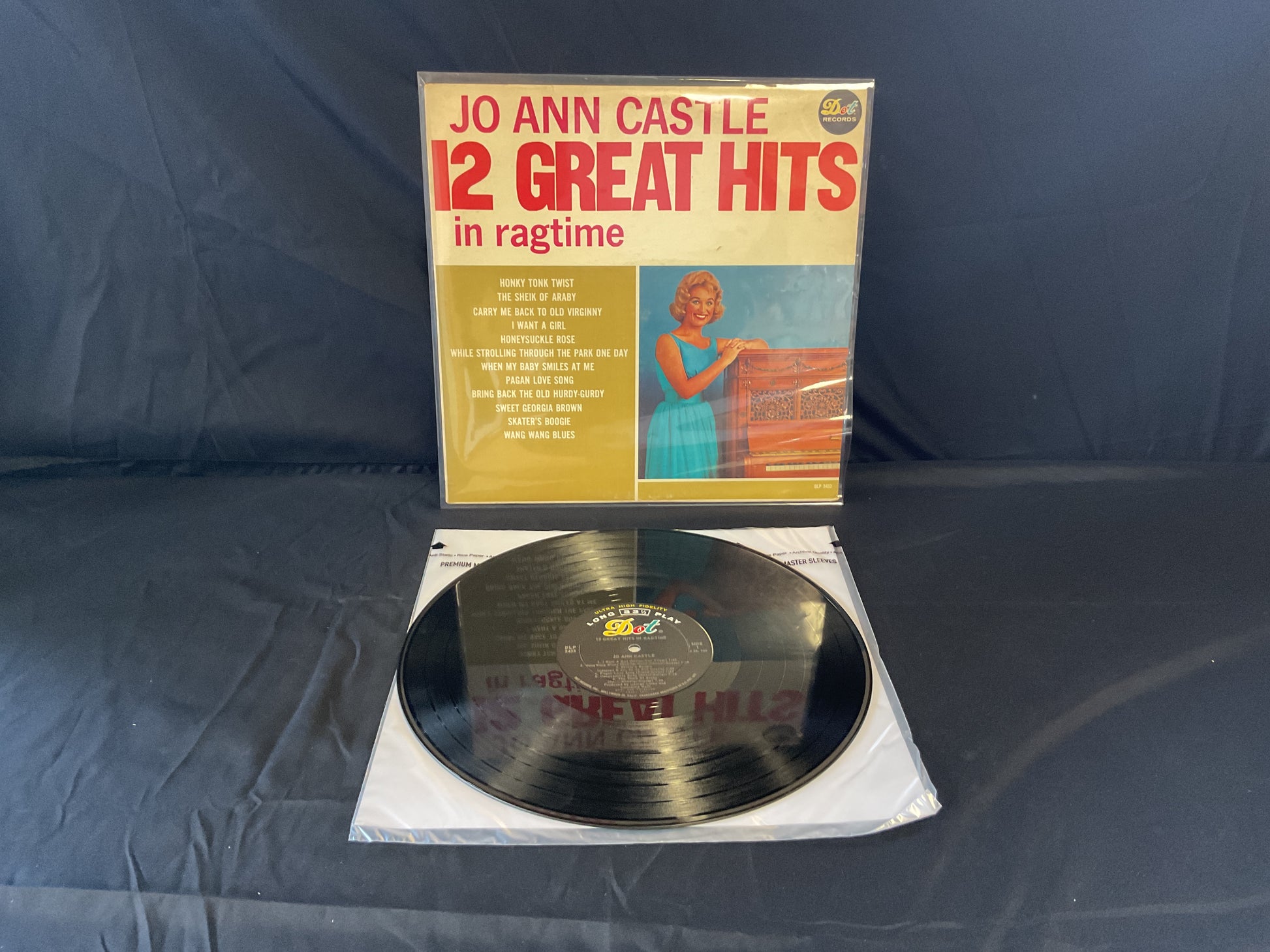 Jo Ann Castle : 12 Great Hits In Ragtime (LP,Album,Mono)