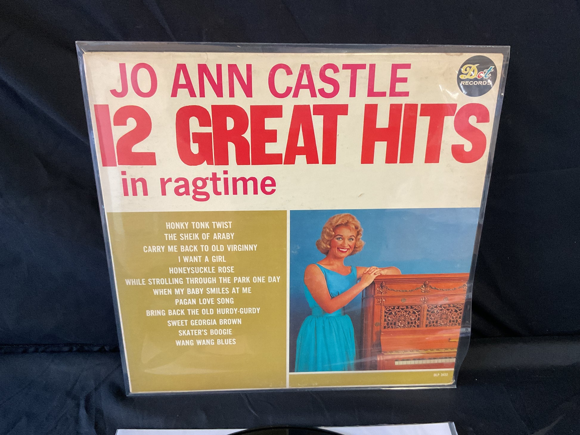 Jo Ann Castle : 12 Great Hits In Ragtime (LP,Album,Mono)