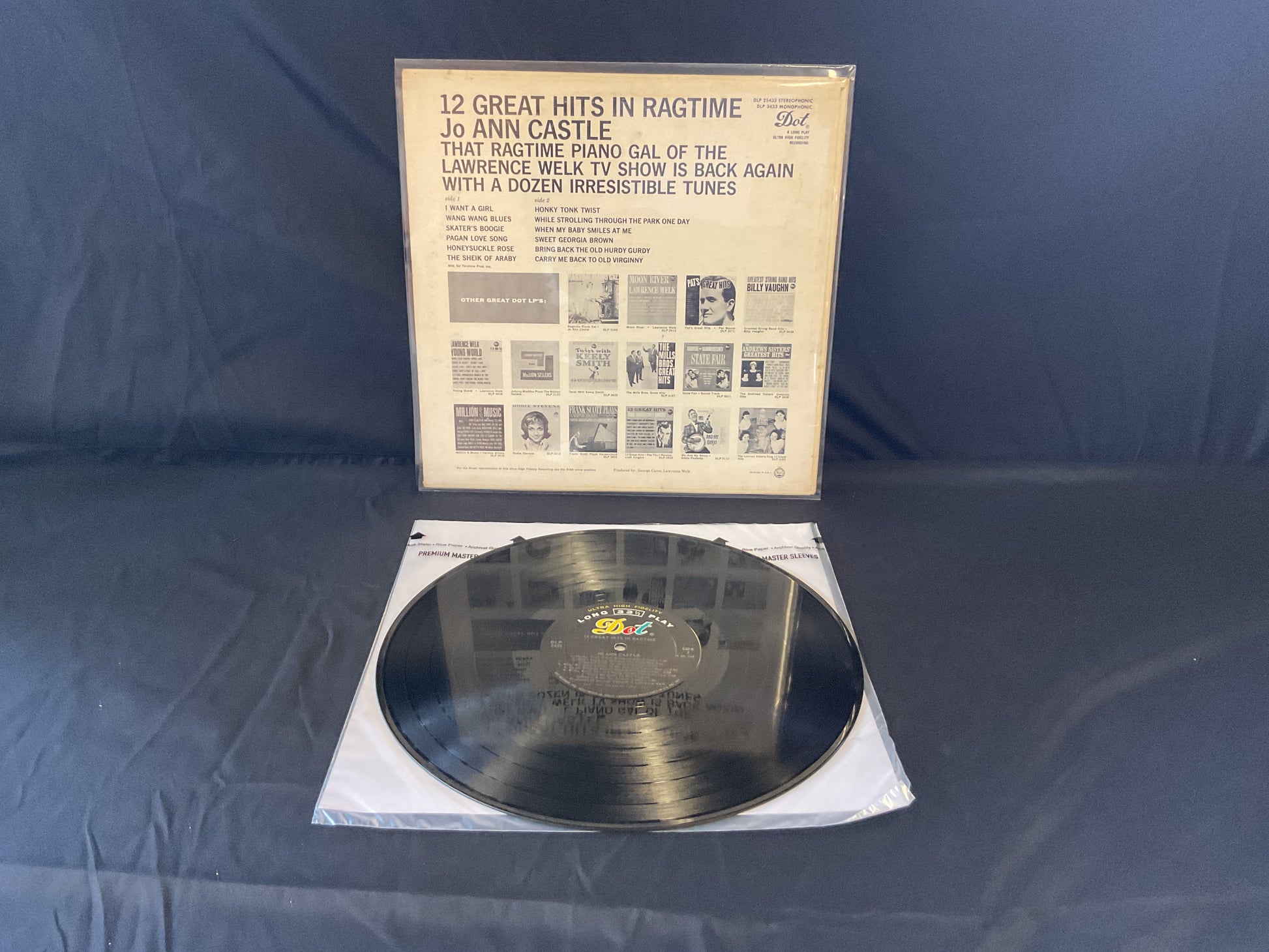 Jo Ann Castle : 12 Great Hits In Ragtime (LP,Album,Mono)
