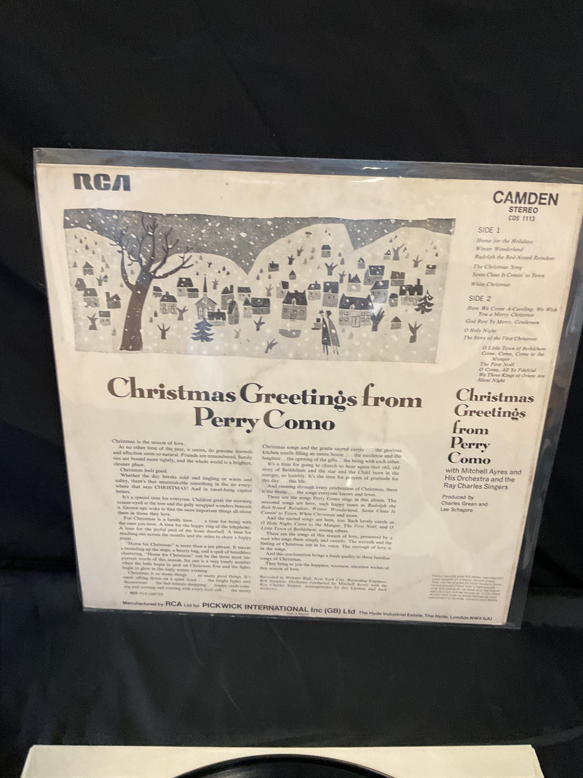 Perry Como : Christmas Greetings From Perry Como (LP,Album)