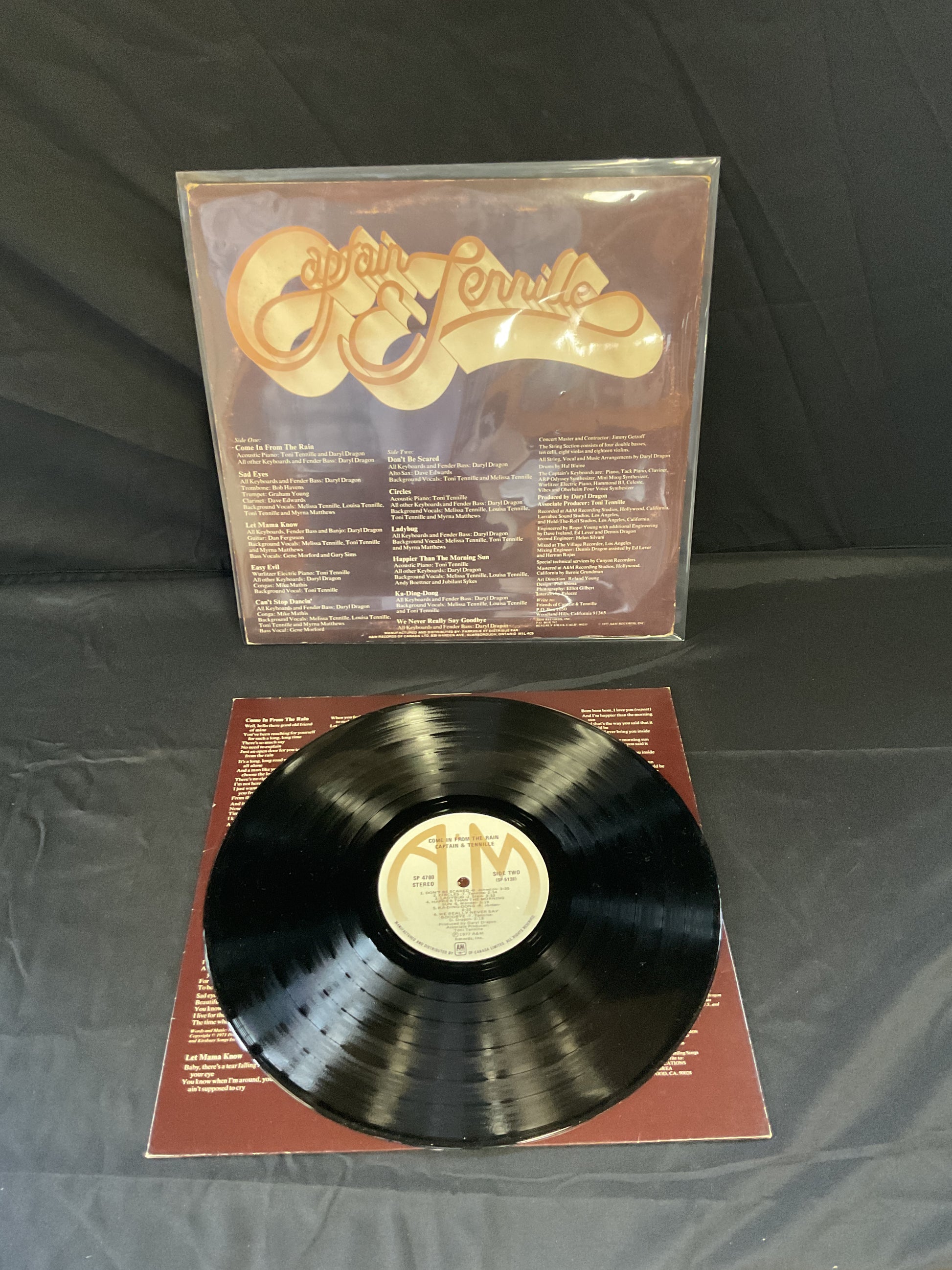 Captain And Tennille : Come In From The Rain (LP,Album)