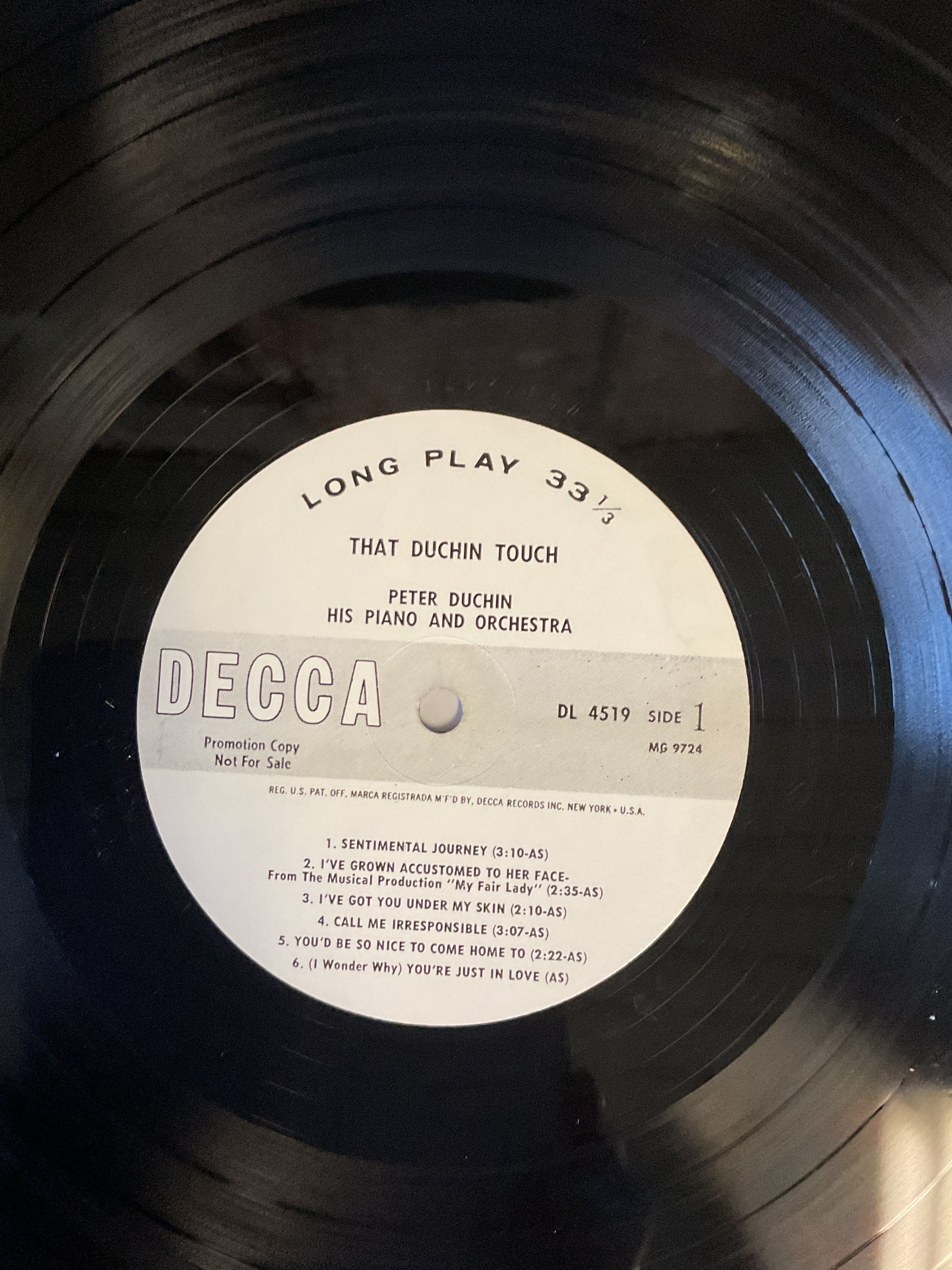 Peter Duchin And His Orchestra : That Duchin Touch (LP,Stereo)