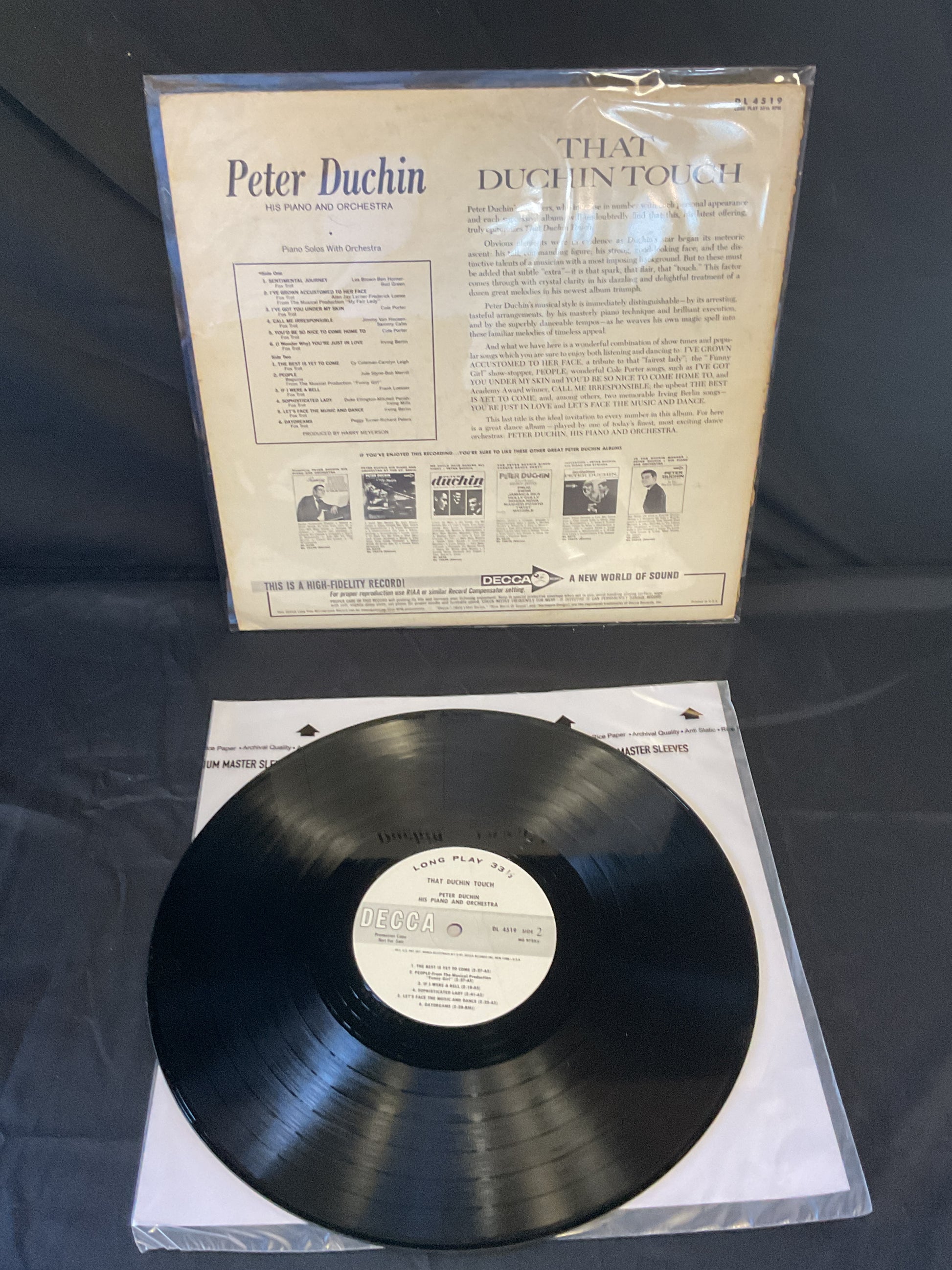 Peter Duchin And His Orchestra : That Duchin Touch (LP,Stereo)