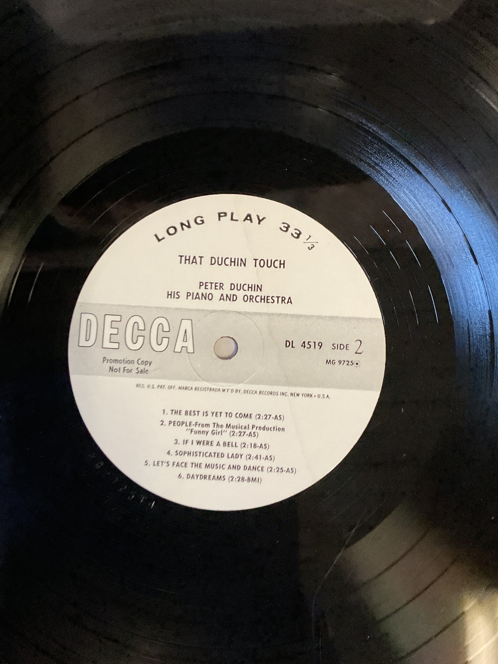 Peter Duchin And His Orchestra : That Duchin Touch (LP,Stereo)