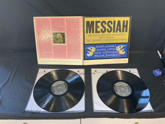 Georg Friedrich Händel : The Philadelphia Orchestra, Eugene Ormandy ; Mormon Tabernacle Choir, Richard P. Condie ; Eileen Farrell, Martha Lipton, Davis Cunningham, William Warfield : Messiah (LP,Album,Promo)